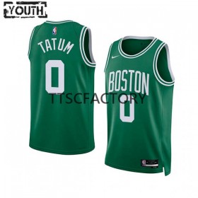 Maillot Basket Boston Celtics Jayson Tatum 0 Nike 2022-23 Icon Edition Green Swingman - Enfant